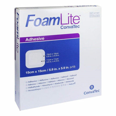 Foamlite ConvaTec Adhesive Dressing 15cm x 15cm x 10