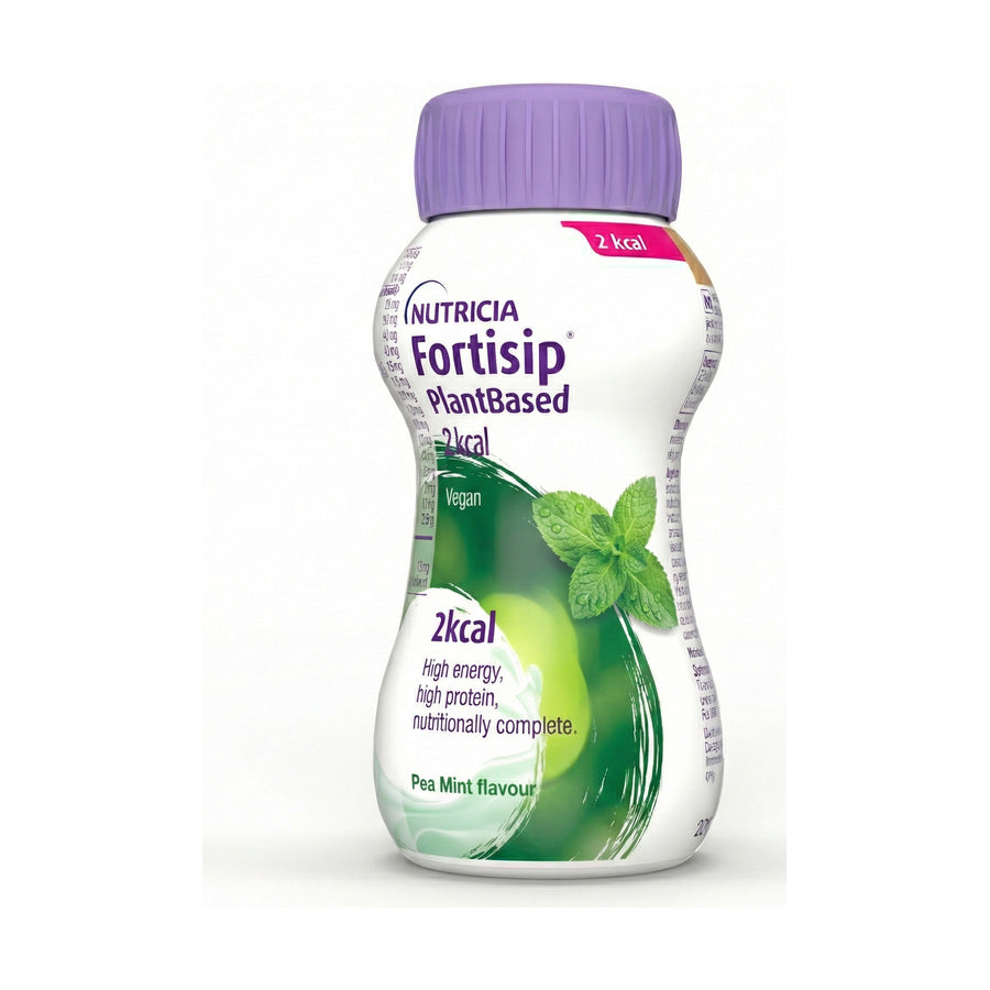 Fortisip PlantBased 2kcal Pea Mint 200ml nutritional drink bottle