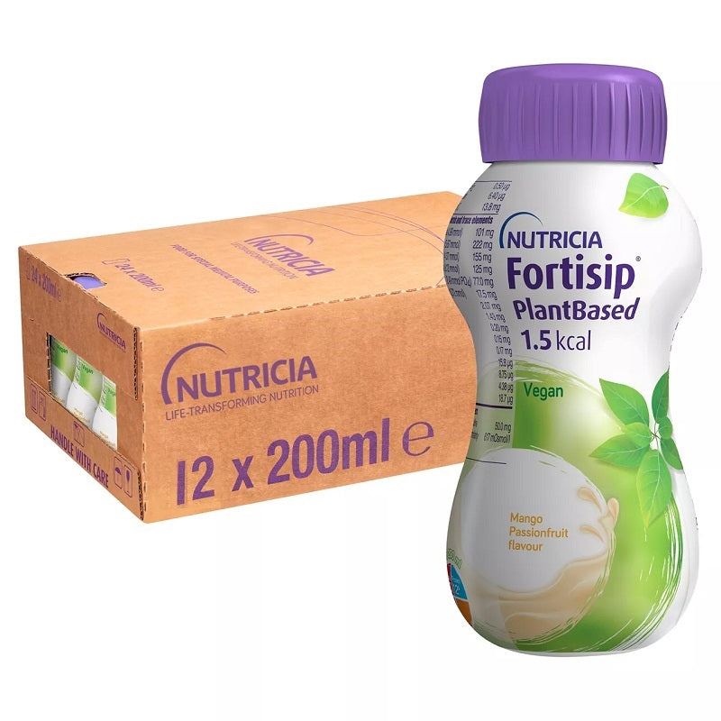 Fortisip Plant-Based Mango & Passion Fruit Nutritional Drink 200ml x 12