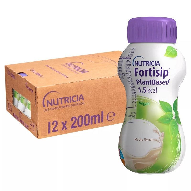 Fortisip Plant-Based Mocha Fruit Nutritional Drink 200ml x 12
