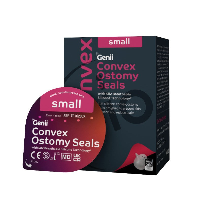 Trio Genii Convex Ostomy Seals (Small 20-35mm) x 10 | TR1020CX