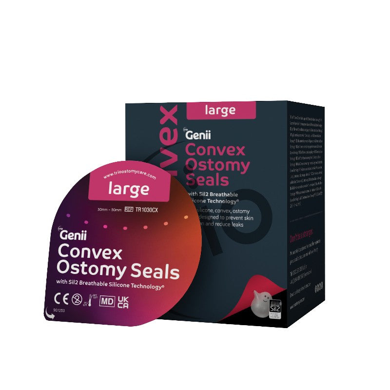 Trio Genii Convex Ostomy Seals (Large 30-50mm) x 10 | TR1030CX