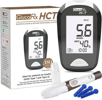 GlucoRx HCT & Ketone Blood Glucose Monitoring System