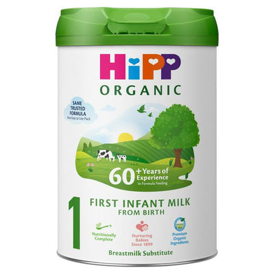 HiPP Organic 1 from Birth Onwards First Infant Milk 800g (Case of 4)