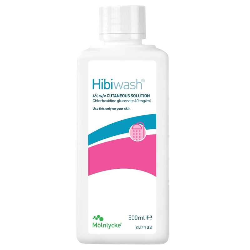 Hibiscrub/Hibiwash Antiseptic Skin Cleansing Handwash 500ml x 4