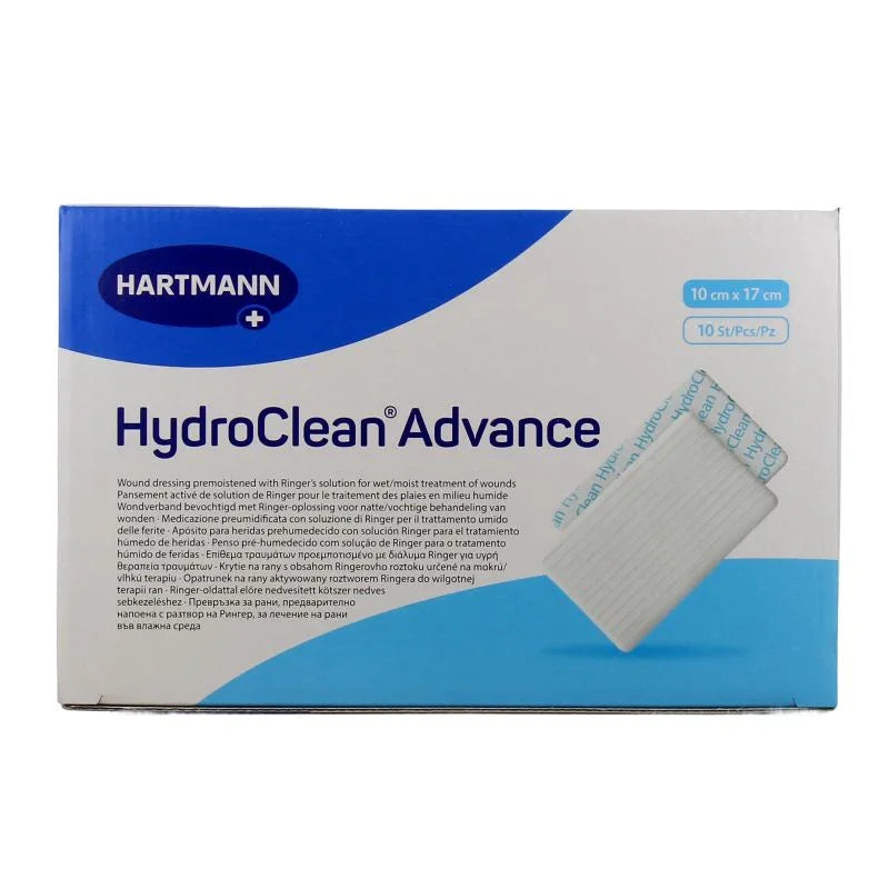 HydroClean Advance 10cm x 17cm x 10 | Hydro‑Responsive Dressing ...