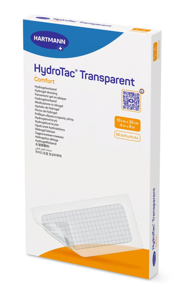 HydroTac Transparent Comfort Dressing 10cm x 20cm  Pack of 10