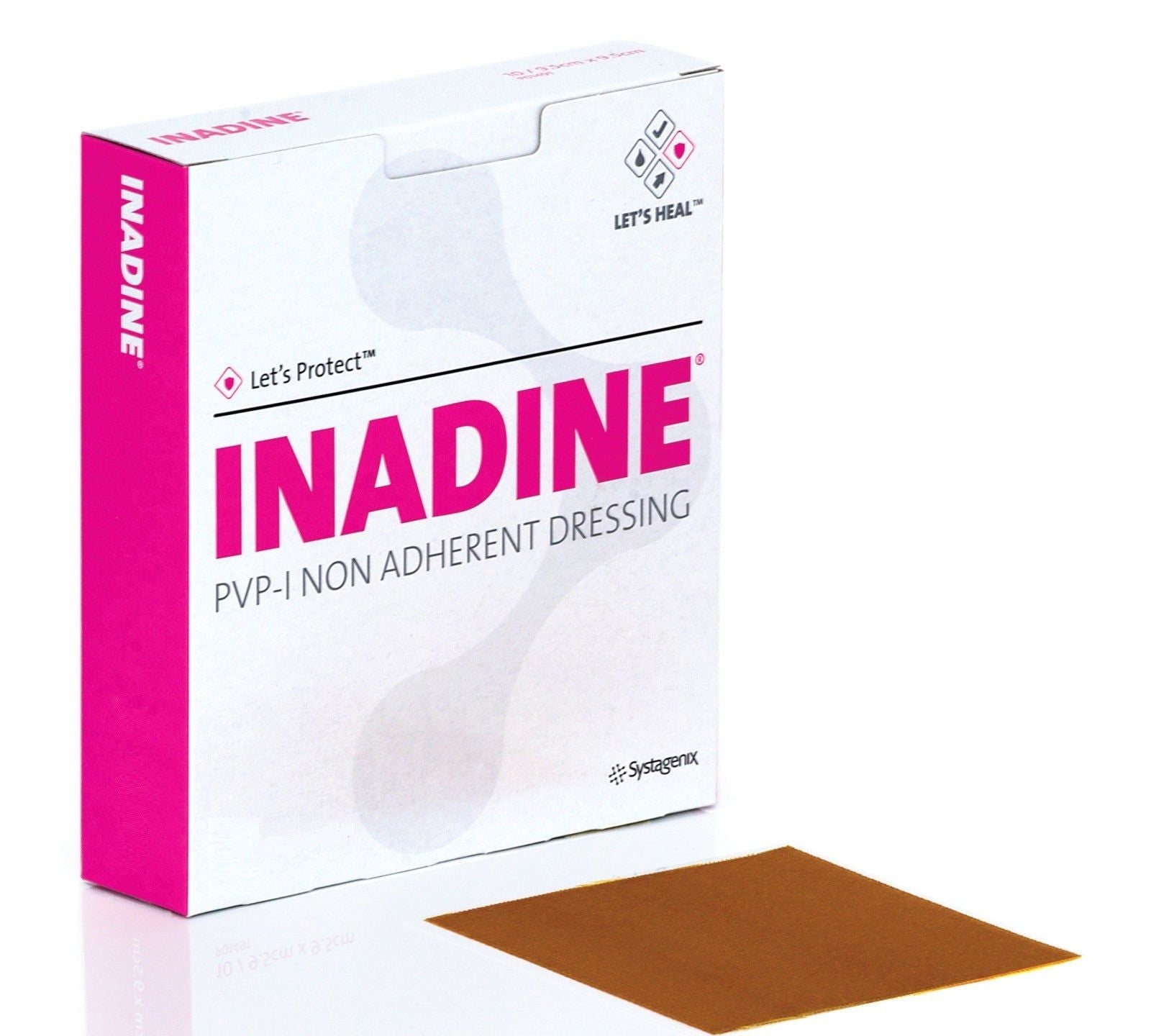 Inadine 9.5cm x 9.5cm x 10 Non-Adherent Dressings -   Inadine EasyMeds Pharmacy