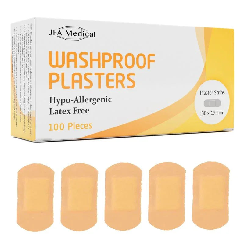 JFA Washproof Plasters 38mm x 19mm x 100 | EasyMeds – EasyMeds Pharmacy