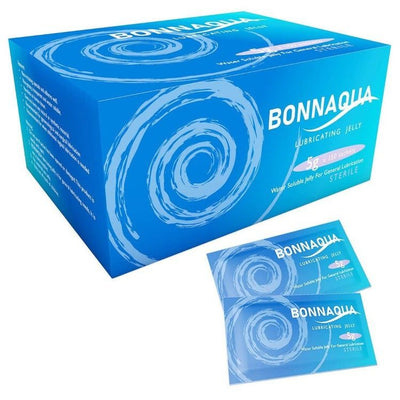 Bonnaqua Water Based Lubricant/Lubricating Gel/Jelly 150 x 5g Sachets -   Bonnaqua EasyMeds Pharmacy