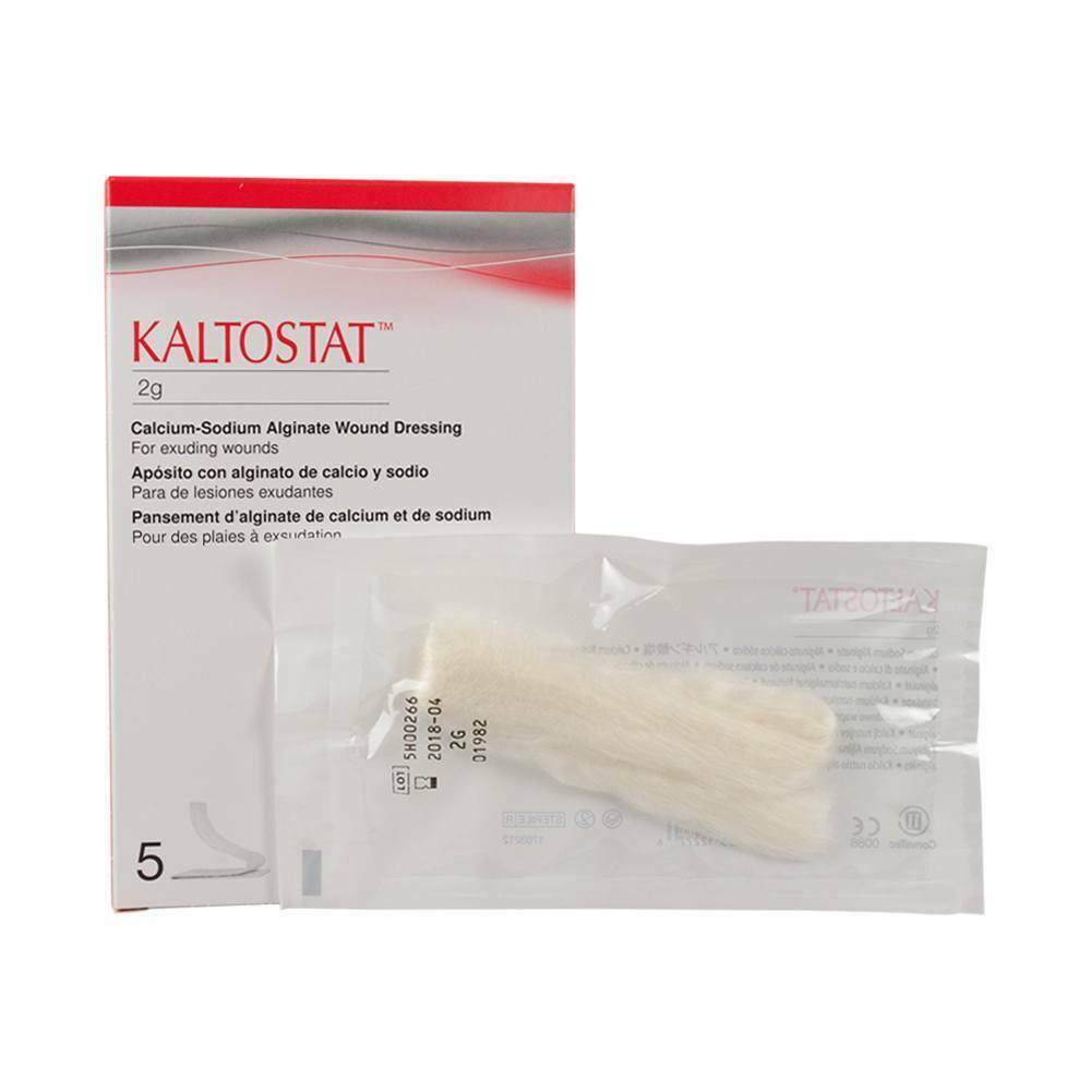 Kaltostat Alginate Cavity Wound Dressing Rope 2g x 5 - Highly Absorbent