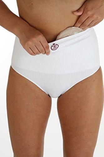 Comfizz Womens Ostomy/Hernia/Post Surgery Support Briefs - High waist - Level 2 Medium Support (M/L, White) -   Comfizz EasyMeds Pharmacy