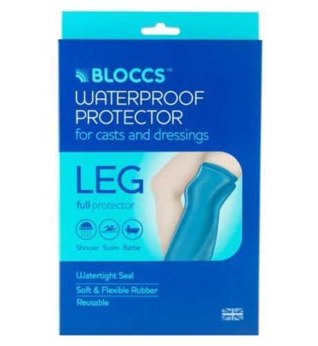 Bloccs Waterproof Protector for Casts and Dressings - Adult Full/Long Leg -   Bloccs EasyMeds Pharmacy