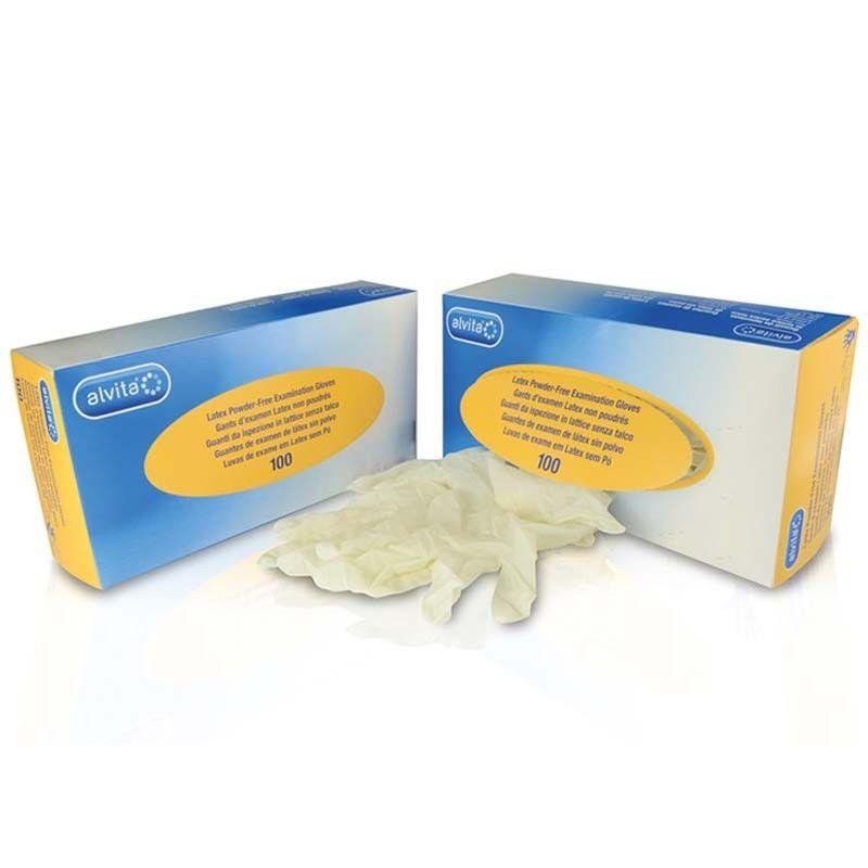 Alvita / McKinnon Latex Powder Free Gloves Medium x 100 -   Alvita EasyMeds Pharmacy