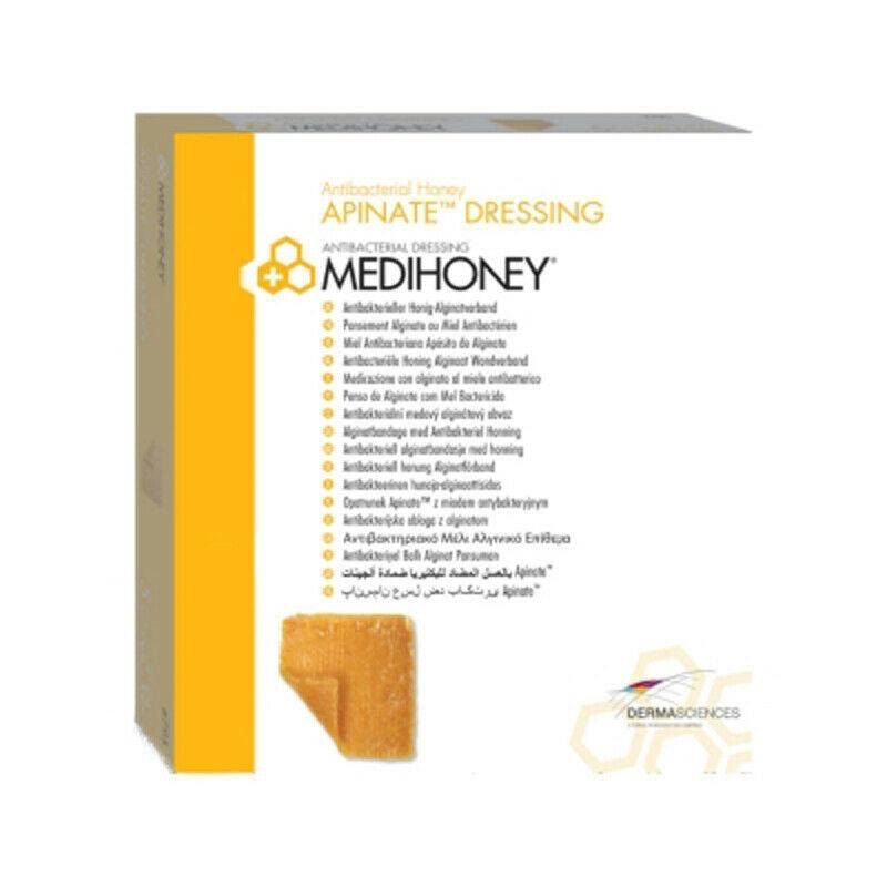 Medihoney Honey Alginate Dressing 10cm x 10cm x 5 -   Medihoney EasyMeds Pharmacy