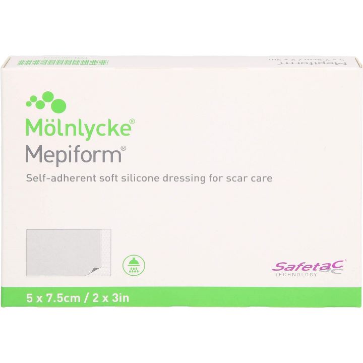 Mepiform Soft Silicone Flexible Scar Dressing 5cm x 7cm