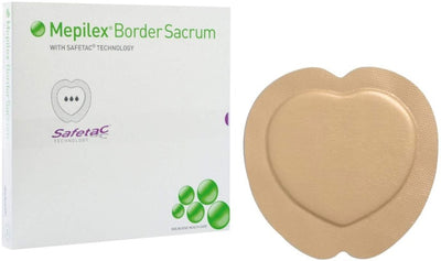 Mepilex Border Sacrum Sacral Dressings 22cm x 25cm - Wounds Ulcers 282410