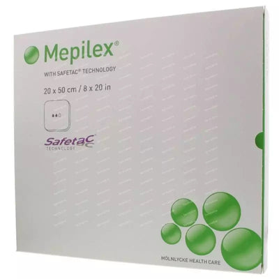 Mepilex Soft Highly Conformable Foam Dressing 20cm x 50cm -   Molnlycke EasyMeds Pharmacy