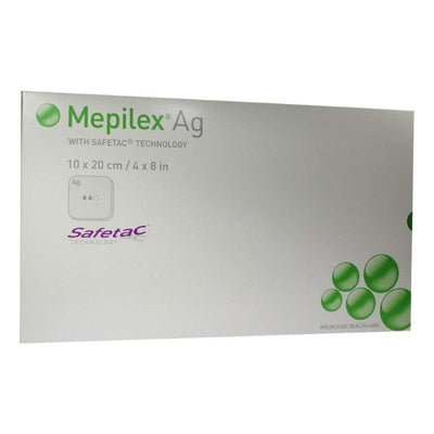 Mepilex AG Foam Wounds Dressing 10cm x 20cm x 5