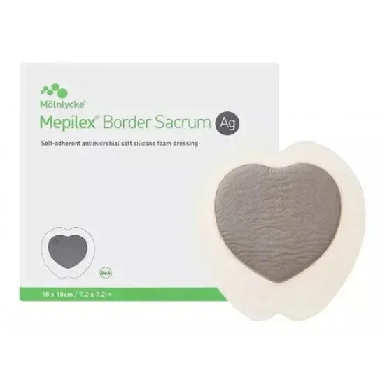 Mepilex Border AG Sacrum 18cm x 18cm Dressings