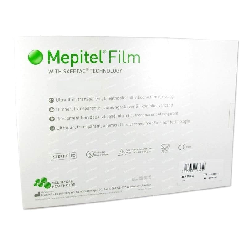 Mepitel Transparent Film Dressings 10.5cm x 12cm x 10