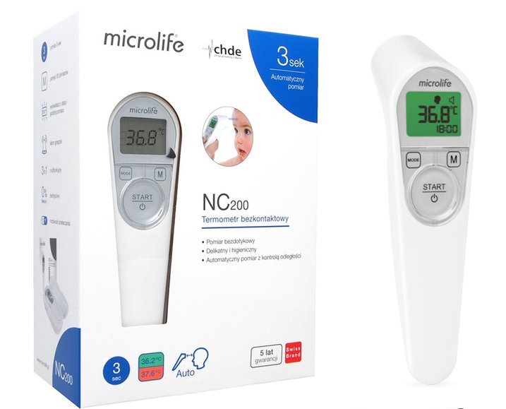 Microlife NC 200 Infrared Non-Touch Forehead Thermometer -   Microlife EasyMeds Pharmacy