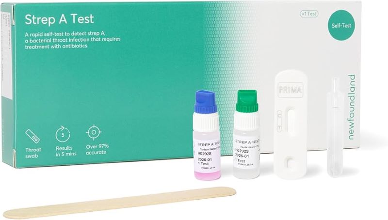 Newfoundland Strep A Test Kit | Home Self-Test for Throat Infections ...