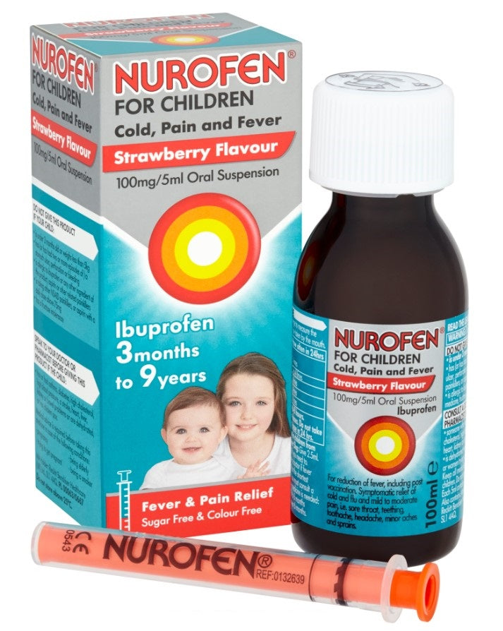 Nurofen Cold Strawberry Flavour for Children 100ml