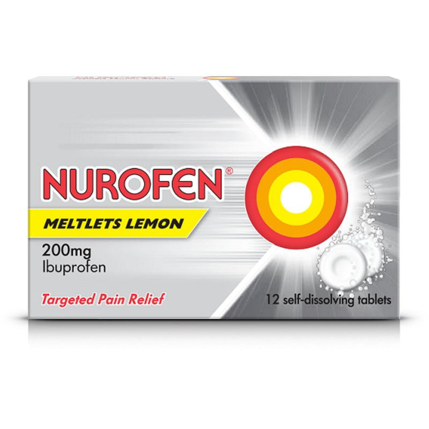 Nurofen Meltlets Lemon Self-Dissolving Tablets x 12 -   Reckitt Benckiser EasyMeds Pharmacy