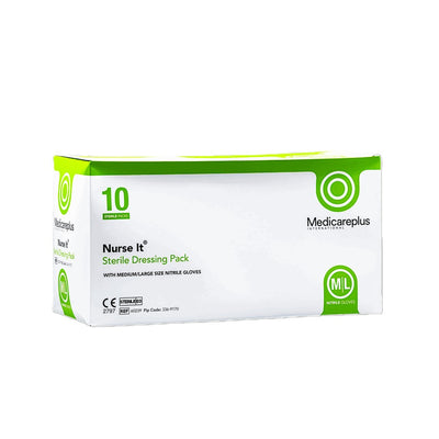 Nurse It Sterile Dressing Pack M/L Medium/Large Kit x 10 x 6 Packs
