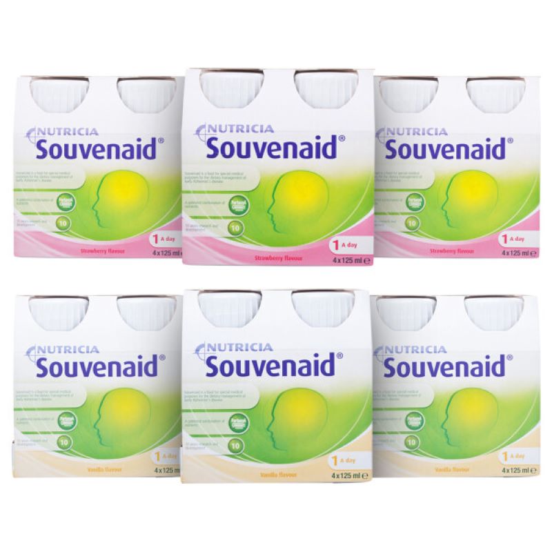 Multiple boxes of Nutricia Souvenaid 