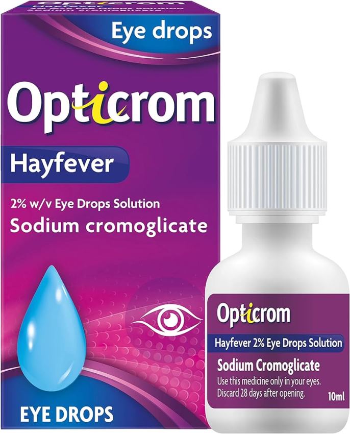 Opticrom Hayfever Eye Drops 10ml -   Opticrom EasyMeds Pharmacy