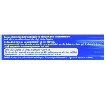 BONJELA Adult Mouth Ulcer / Pain Relief Gel 15g Sugar-Free -   BONJELA EasyMeds Pharmacy