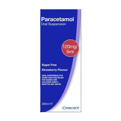 Paracetamol Suspension 120mg/5ml S/F 200ml for Under 6's