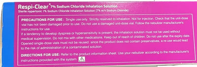 Respi-Clear 7% Hypertonic Sodium Chloride Inhalation Solution (60x4ml)