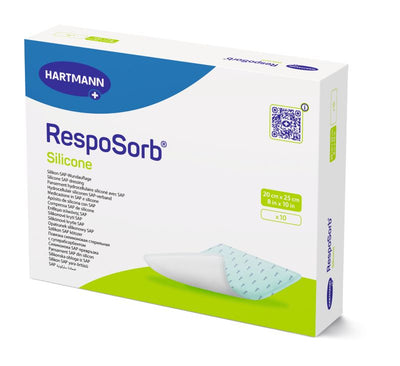 Resposorb Silicone Superabsorbent Wound Dressings/Pads 20cm x 25cm x 10