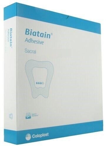 Biatain Adhesive Foam Sacral/Sacrum Dressings 17cm x 17cm (Pack of 5) -   Biatain EasyMeds Pharmacy