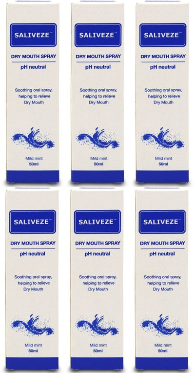 Saliveze Artifical Saliva Mouth Spray 50ml x 6