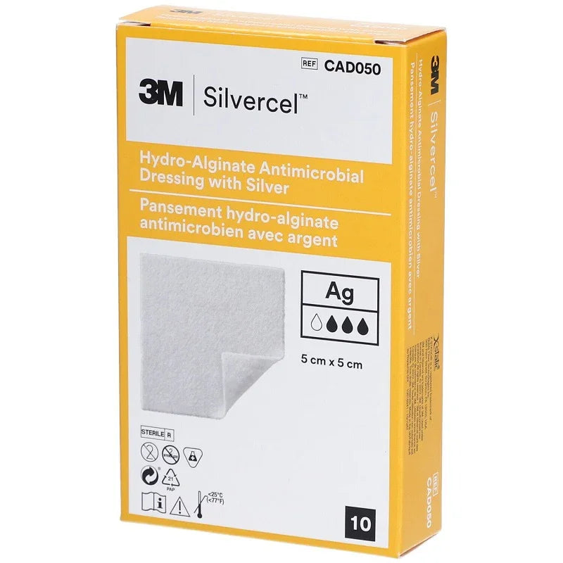 Silvercel Silvercel Antimicrobial Dressing 5cm x 5cm x 10 (CAD050) | EasyMeds ...