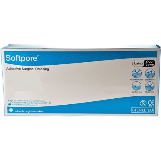 Softpore Dressings 10cm x 30cm  | Wounds Ulcers | Adhesive | 803130