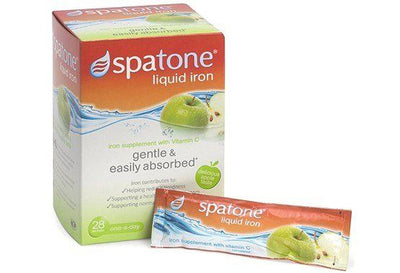 Spatone Apple Liquid Iron Supplement & Vitamin C 20ml Sachets x 28 -   Nelsons EasyMeds Pharmacy