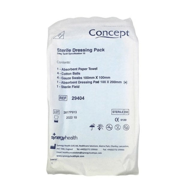 Sterile Dressing Pack Spec 10 x 12 Packs -   Concept EasyMeds Pharmacy