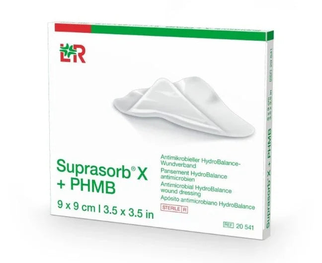 Subrasorb Suprasorb X + PHMB Wound Dressing 9cm x 9cm | EasyMeds Pharmacy
