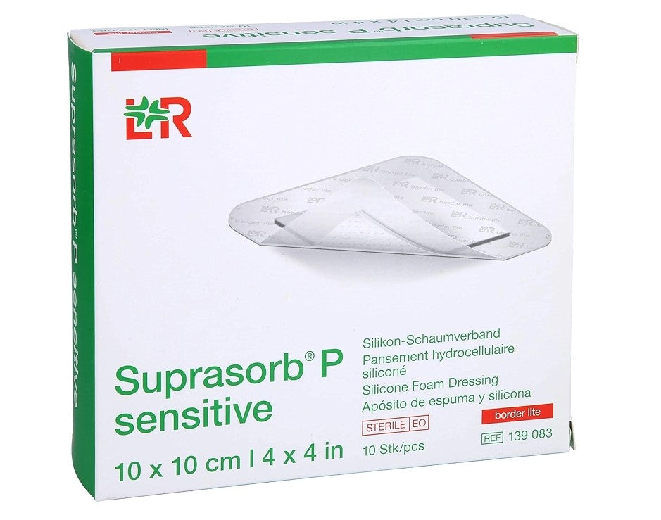 Suprasorb P Sensitive Border Lite Silicone Dressing 10cm x 10cm x 10