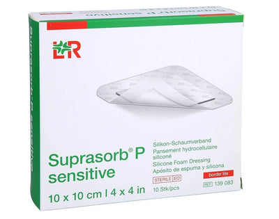 Suprasorb P Sensitive Border Lite Silicone Dressing 10cm x 10cm x 10