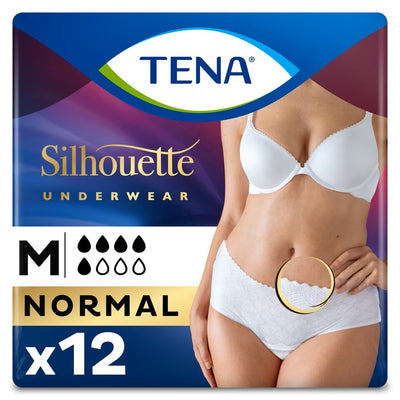 TENA Lady Silhouette Pants Normal Medium - 3 Packs of 12 (Incontinence Pants)