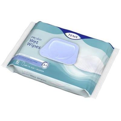 Tena 3 in 1 Wet Wipes x 48 -   Tena EasyMeds Pharmacy