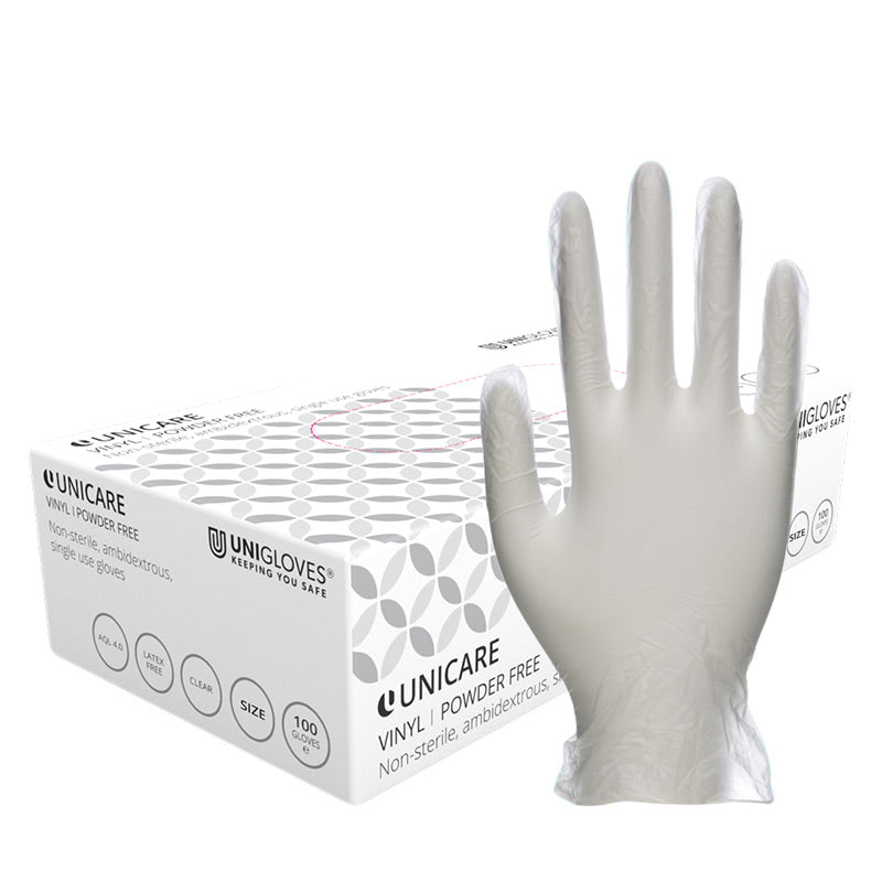 Alvita / Unicare / Mckinnon Vinyl Powder Gloves x 100 -   Alvita EasyMeds Pharmacy