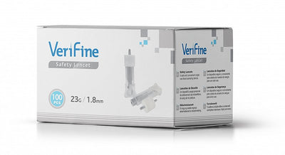 Neon Verifine Safety Lancets 23G 1.8mm x 100