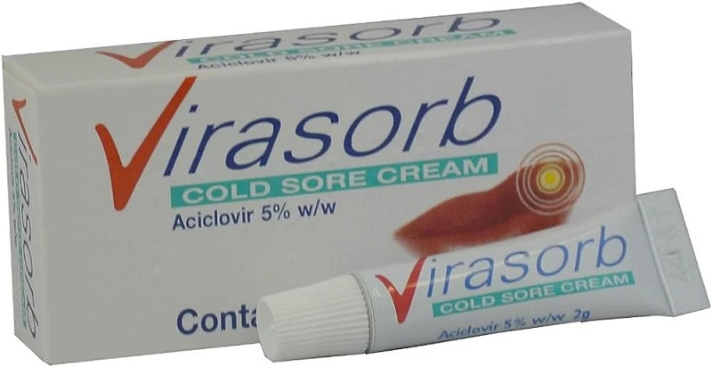 Virasorb Cold Sore Cream 2g x 6 Packs